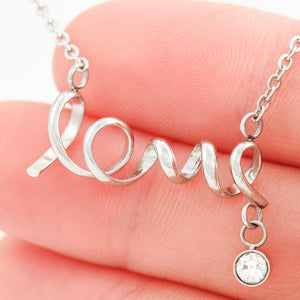 Custom Couple Portrait LovePacket™ | Scripted Love Necklace