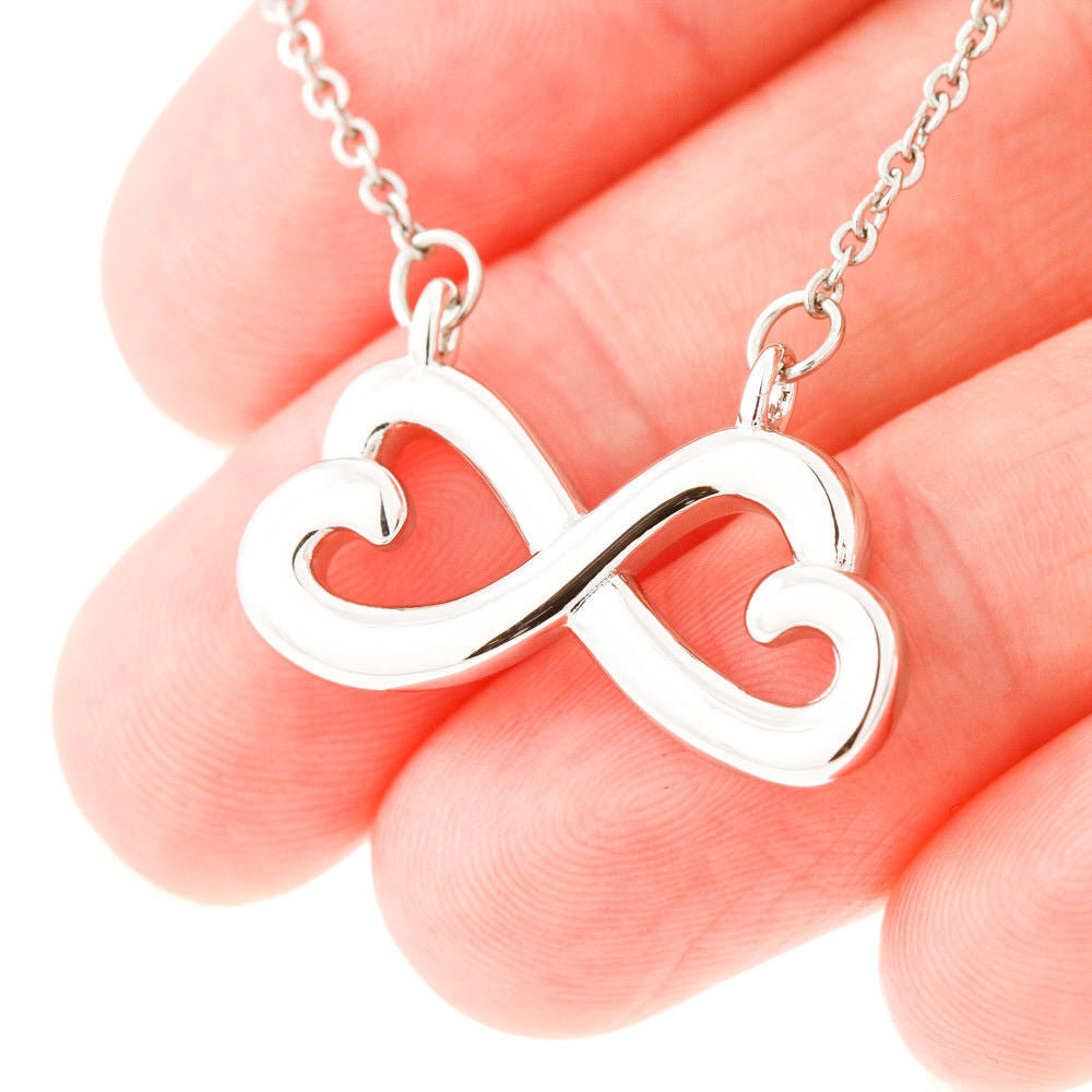 Custom Couple Portrait LovePacket™ | Infinity Heart Necklace