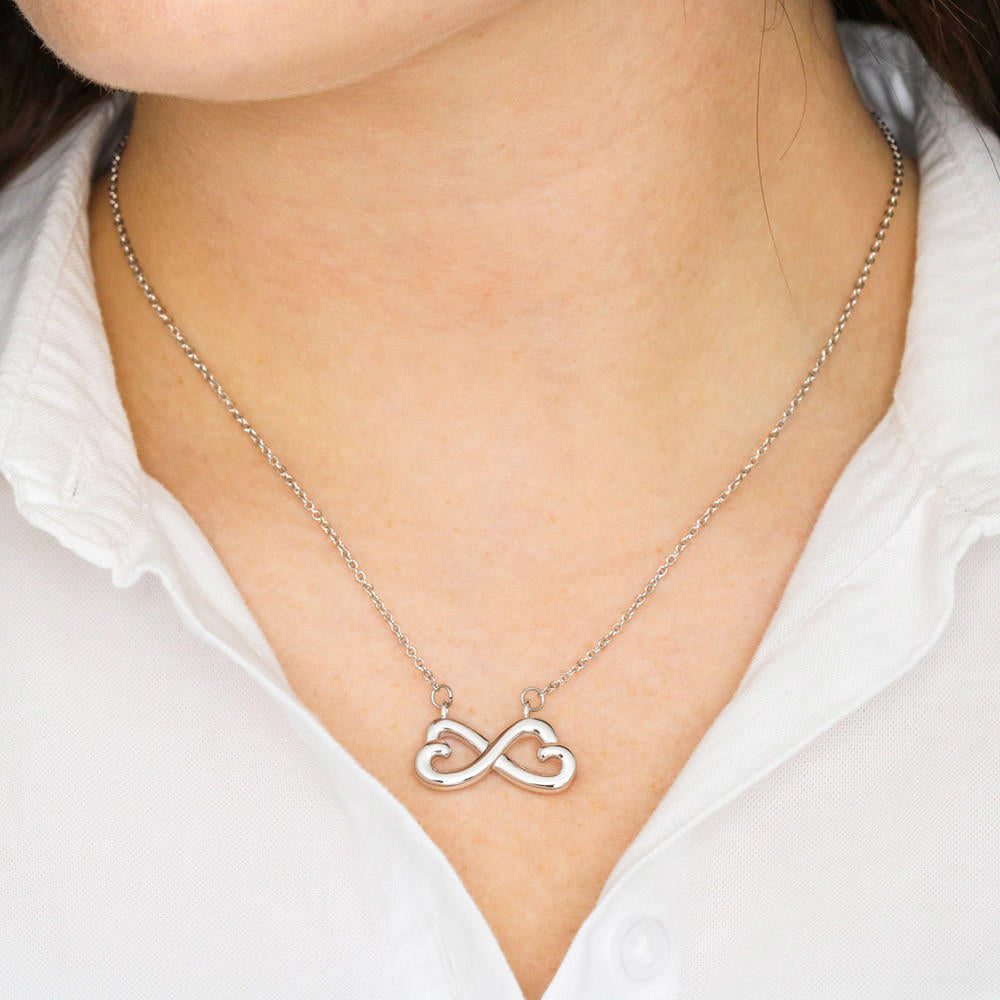 Custom Couple Portrait LovePacket™ | Infinity Heart Necklace